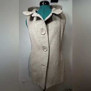 Women's Hooded Wool Vest